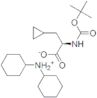 Cyclopropanepropanoic acid, α-[[(1,1-dimethylethoxy)carbonyl]amino]-, (R)-, compd. with N-cyclohex…