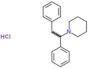 1-(1,2-diphenylethyl)piperidine hydrochloride (1:1)