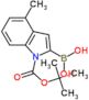 [1-(tert-butoxycarbonyl)-4-methyl-1H-indol-2-yl]boronic acid