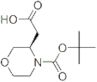 (3R)-4-[(1,1-Dimethylethoxy)carbonyl]-3-morpholineacetic acid