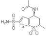 N-[(4S,6S)-2-(Aminosulfonil)-5,6-dihidro-6-metil-7,7-dióxido-4H-tieno[2,3-b]tiopirano-4-il]aceta...