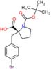 2-(4-bromobenzyl)-1-(tert-butoxycarbonyl)-L-proline