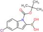 1-(1,1-Dimethylethyl) 2-borono-5-chloro-1H-indole-1-carboxylate