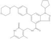 1-Cyclopentyl-N-[(1,2-dihydro-4,6-dimethyl-2-oxo-3-pyridinyl)methyl]-6-[4-(4-morpholinylmethyl)phe…