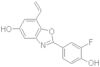 2-(3-Fluoro-4-hydroxyphenyl)-7-vinyl-1,3-benzoxazol-5-ol