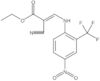 Ethyl 2-cyano-3-[[4-nitro-2-(trifluoromethyl)phenyl]amino]-2-propenoate