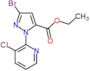 ethyl 3-bromo-1-(3-chloropyridin-2-yl)-1H-pyrazole-5-carboxylate