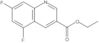 3-Quinolinecarboxylic acid, 5,7-difluoro-, ethyl ester