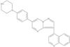 4-[6-[4-(1-Piperazinyl)phenyl]pyrazolo[1,5-a]pyrimidin-3-yl]quinoline