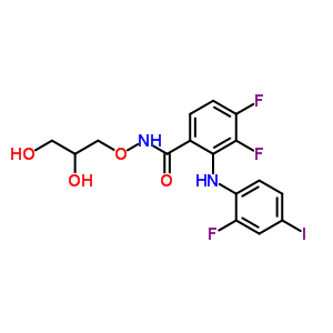 N-[(2R)-2,3-Dihydroxypropoxy]-3,4-difluoro-2-[(2-fluoro-4-iodophenyl)amino]benzamide