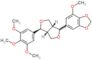 4-methoxy-6-[(3aR,4S,6aR)-4-(3,4,5-trimethoxyphenyl)tetrahydro-1H,3H-furo[3,4-c]furan-1-yl]-1,3-be…