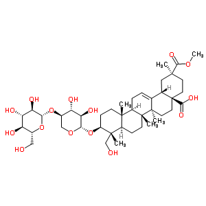 29-Methyl (3β,4α,20β)-3-[(4-O-β-D-glucopyranosyl-β-D-xylopyranosyl)oxy]-23-hydroxyolean-12-ene-28,…