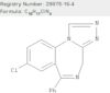 4H-[1,2,4]Triazolo[4,3-a][1,4]benzodiazepine, 8-chloro-6-phenyl-