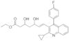 Ethyl (E)-3,5-dihydroxy-7-[2-cyclopropyl-4-(4-fluorophenyl)-3-quinolinyl]-hept-6-enoate