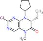 6(5H)-Pteridinone, 2-chloro-8-cyclopentyl-7-ethyl-7,8-dihydro-5-methyl-, (7R)-