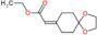 Acetic acid, 2-(1,4-dioxaspiro[4.5]dec-8-ylidene)-, ethyl ester