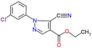 ethyl 1-(3-chlorophenyl)-5-cyano-1H-pyrazole-4-carboxylate