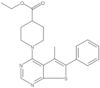 4-Piperidinecarboxylic acid, 1-(5-methyl-6-phenylthieno[2,3-d]pyrimidin-4-yl)-, ethyl ester