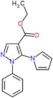 ethyl 1-phenyl-5-(1H-pyrrol-1-yl)-1H-pyrazole-4-carboxylate