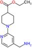 ethyl 1-[4-(aminomethyl)-2-pyridyl]piperidine-4-carboxylate