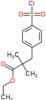 ethyl 3-[4-(chlorosulfonyl)phenyl]-2,2-dimethylpropanoate