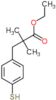 ethyl 2,2-dimethyl-3-(4-sulfanylphenyl)propanoate