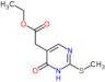 ethyl [2-(methylsulfanyl)-6-oxo-1,6-dihydropyrimidin-5-yl]acetate