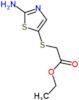 Ethyl 2-[(2-amino-5-thiazolyl)thio]acetate