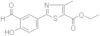 Acido 5-tiazolcarbossilico, 2-(3-formil-4-idrossifenil)-4-metil-, estere etilico