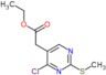 ethyl [4-chloro-2-(methylsulfanyl)pyrimidin-5-yl]acetate
