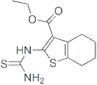 2-THIOUREIDO-4,5,6,7-TETRAHYDRO-BENZO[B]THIOPHENE-3-CARBOXYLIC ACID ETHYL ESTER