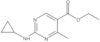 Ethyl 2-(cyclopropylamino)-4-methyl-5-pyrimidinecarboxylate