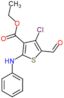 ethyl 4-chloro-5-formyl-2-(phenylamino)thiophene-3-carboxylate