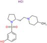 3-[[(2R)-2-[2-(4-Methyl-1-piperidinyl)ethyl]-1-pyrrolidinyl]sulfonyl]phenol