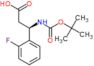 (3R)-3-[(tert-butoxycarbonyl)amino]-3-(2-fluorophenyl)propanoic acid