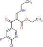 ethyl (2Z)-2-[(6-chloro-5-fluoropyridin-3-yl)carbonyl]-3-(ethylamino)prop-2-enoate