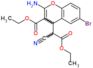 rel-Ethyl (αR,4R)-2-amino-6-bromo-α-cyano-3-(ethoxycarbonyl)-4H-1-benzopyran-4-acetate