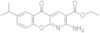 Ethyl 2-amino-7-isopropyl-5-oxo-5H-[1]benzopyrano[2,3-b]pyridine-3-carboxylate