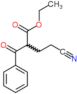 ethyl 2-benzoyl-4-cyanobutanoate