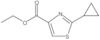 4-Thiazolecarboxylic acid, 2-cyclopropyl-, ethyl ester