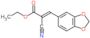 Ethyl 3-(1,3-benzodioxol-5-yl)-2-cyano-2-propenoate