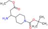 tert-butyl 4-(1-amino-3-ethoxy-3-oxo-propyl)piperidine-1-carboxylate