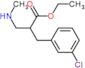 ethyl 2-[(3-chlorophenyl)methyl]-3-methylamino-propanoate