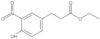 Ethyl 4-hydroxy-3-nitrobenzenepropanoate