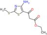 ethyl 3-[4-amino-2-(methylsulfanyl)-1,3-thiazol-5-yl]-3-oxopropanoate