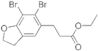 Etil 3-(6,7-dibromo-2,3-diidro-1-benzofurano-5-il)propanoato