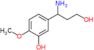 5-(1-amino-3-hydroxy-propyl)-2-methoxy-phenol