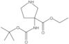 Ethyl 3-[[(1,1-dimethylethoxy)carbonyl]amino]-3-pyrrolidinecarboxylate