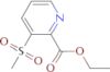 ethyl 3-(methylsulfonyl)picolinate