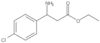 Ethyl β-amino-4-chlorobenzenepropanoate